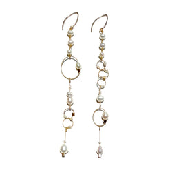 MPR x Misfit Pearls: OOAK Misfit Pearl Long Earrings #1