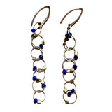 Interlock Hook Earrings with Stones