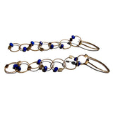 Interlock Hook Earrings with Stones