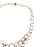 Interlock Necklace (Mini) with Stone