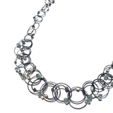 Interlock Necklace (Mini) with Stone