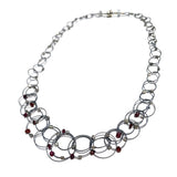 Interlock Necklace (Mini) with Stone