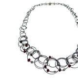 Interlock Necklace (Mini) with Stone