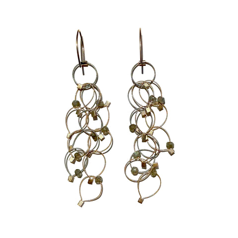 Long Mini Tears Chain Hooks with Stones