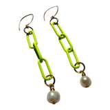 MPR x IMAGINARIUM Acid Lime Pearl Relay Earrings