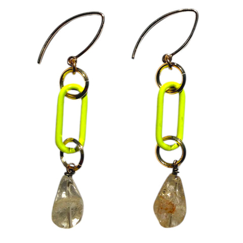 MPR x IMAGINARIUM Acid Lime Stone Drop Earrings