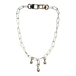 MPR x IMAGINARIUM Alabaster Pearl Fringe Necklace