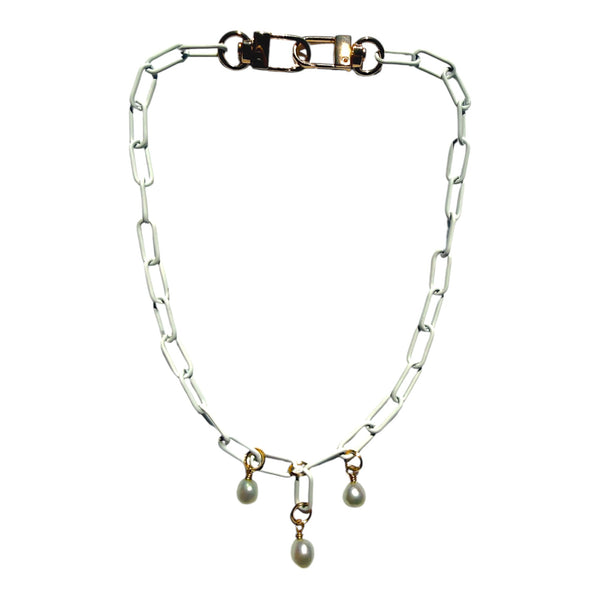 MPR x IMAGINARIUM Alabaster Pearl Fringe Necklace