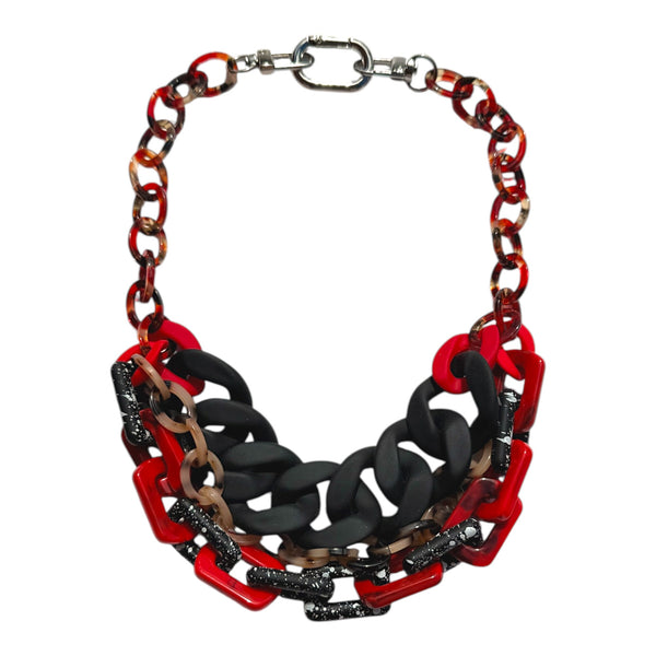 MPR x IMAGINARIUM: Crimson Graphite Statement Necklace