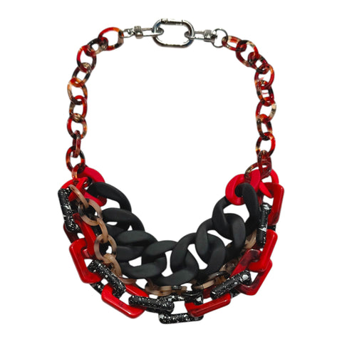MPR x IMAGINARIUM: Crimson Graphite Statement Necklace