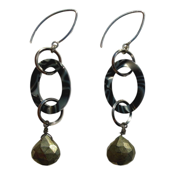 MPR x IMAGINARIUM Obsidian Stone Orbit Earrings