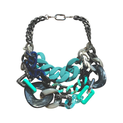 MPR x IMAGINARIUM: Tidal Graphite Statement Necklace