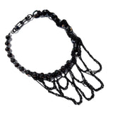 MPR x THE IMAGINARIUM: Czech Glass Dripping Black Chain Necklace