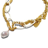 MPR x THE IMAGINARIUM: Gold Dust + White Baroque Pearl Chain Necklace