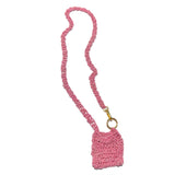 MPR x THE IMAGINARIUM: Sequin Pink Crochet Purselet Pendant Necklace