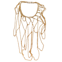 MPR x THE IMAGINARIUM: Scalloped Dripping Chain Necklace in 18K Gold