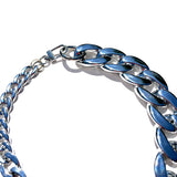 MPR x IMAGINARIUM: Silver Asymmetrical Curb Chain Necklace