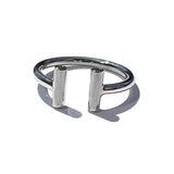 MPR x NU/NUDE Double Perpendicular Tuyau Ring
