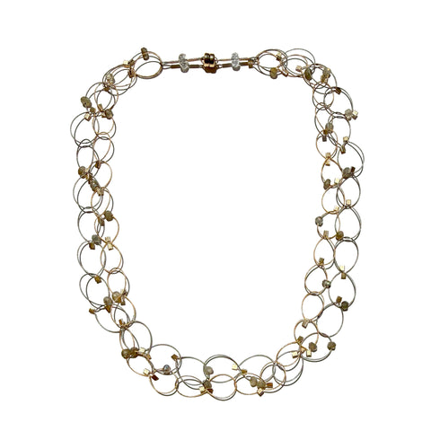 Mini Tears Double Chain Necklace MPR-TN-001S
