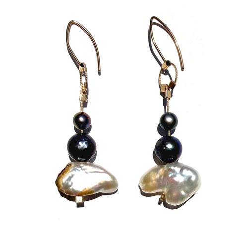 MPR x Misfit Pearls: OOAK Misfit Pearl Long Earrings #24