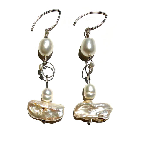 MPR x Misfit Pearls: OOAK Misfit Pearl Long Earrings #25