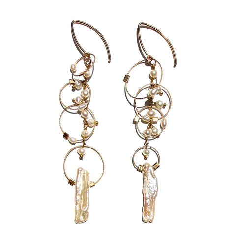 MPR x Misfit Pearls: OOAK Misfit Pearl Long Earrings #28