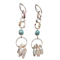 MPR x Misfit Pearls: OOAK Misfit Pearl Long Earrings #30