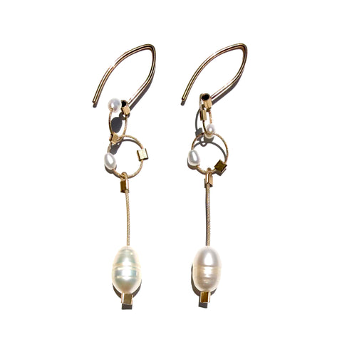 MPR x Misfit Pearls: OOAK Misfit Pearl Long Earrings #31