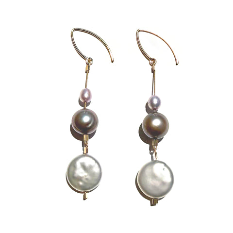 MPR x Misfit Pearls: OOAK Misfit Pearl Long Earrings #32