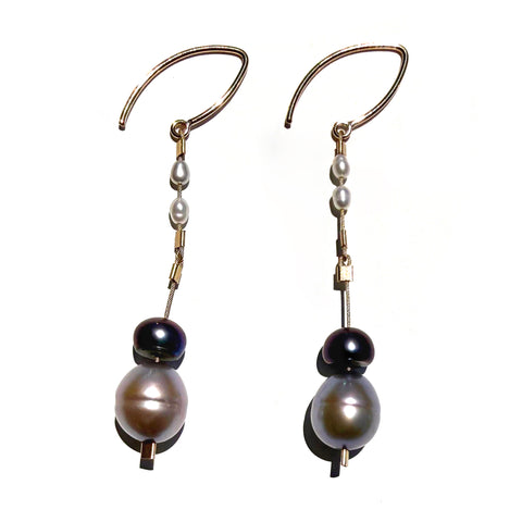 MPR x Misfit Pearls: OOAK Misfit Pearl Long Earrings #33