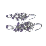 Multi-Interlock Hook Earrings with Stones