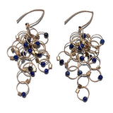 Multi-Interlock Hook Earrings with Stones