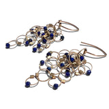 Multi-Interlock Hook Earrings with Stones