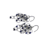 Multi-Interlock Hook Earrings with Stones