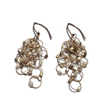 Multi-Interlock Hook Earrings with Stones