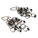 Multi-Interlock Hook Earrings with Stones