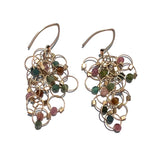 Multi-Interlock Hook Earrings with Stones