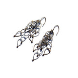 Multi-Interlock Teardrop Chain Hook Earrings