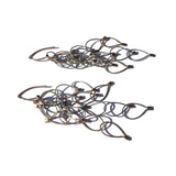 Multi-Interlock Teardrop Chain Hook Earrings