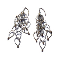 Multi-Interlock Teardrop Chain Hook Earrings