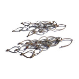 Multi-Interlock Teardrop Chain Hook Earrings