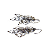 Multi-Interlock Teardrop Chain Hook Earrings