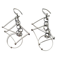 Shape Intersection Hook Earrings