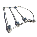 MPR Maxi Cable Collection:  Trellis Triplet Short Necklace in Steel