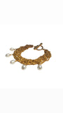 MPR x Sea Change Tidal Lace Bracelet in 18k yellow-gold-plated chain with cream freshwater pearls