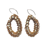 MPR x IMAGINARIUM: White Current Chain-Link Earrings, front view