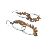 MPR x IMAGINARIUM: White Orbit Chain-Link Earrings, alternate view