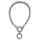 Sea Change Bead Necklace- Bronze Swarovski Pearls