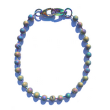 Sea Change Bead Necklace- Rainbow Iridescent Druzy Quartz