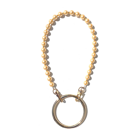 Sea Change Bead Necklace- Golden Swarovski Pearls